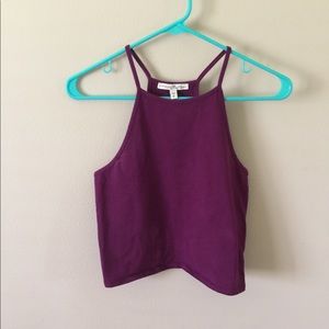 High Neck cropped cami top